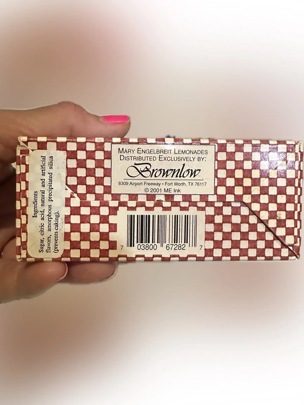 VTG 2001 SPARKLING PEACH LEMONADE MIX GIFT COLLECTIBLE MARY ENGELBREIT BROWNLOW